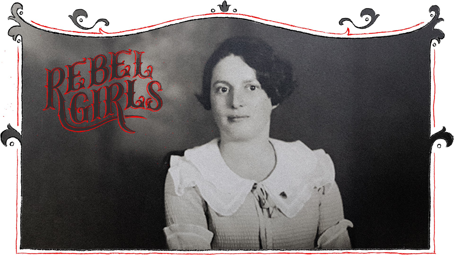 Black and white photo of a 1930s-era white woman with dark, neat hair.